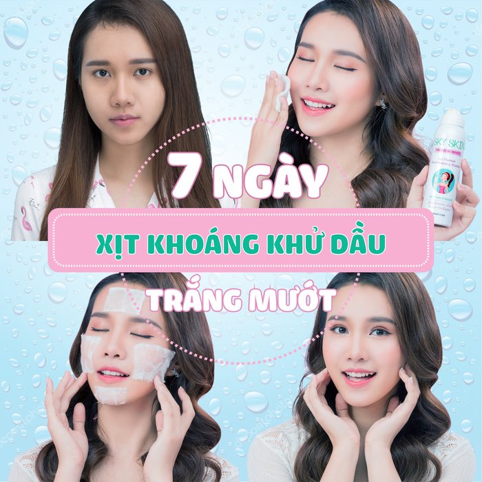 xịt khoáng khử dầu 