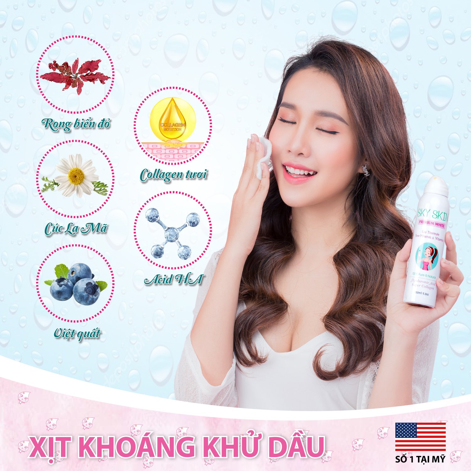 xịt khoáng khử dầu 