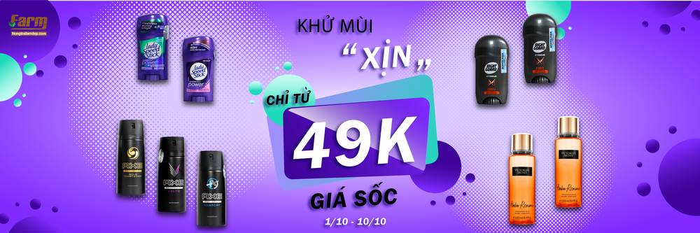 Khử Mùi "Xịn" - Sale Gía Sốc chỉ từ 49k, nhà nhà chạy đua "sắm cho bằng được"!