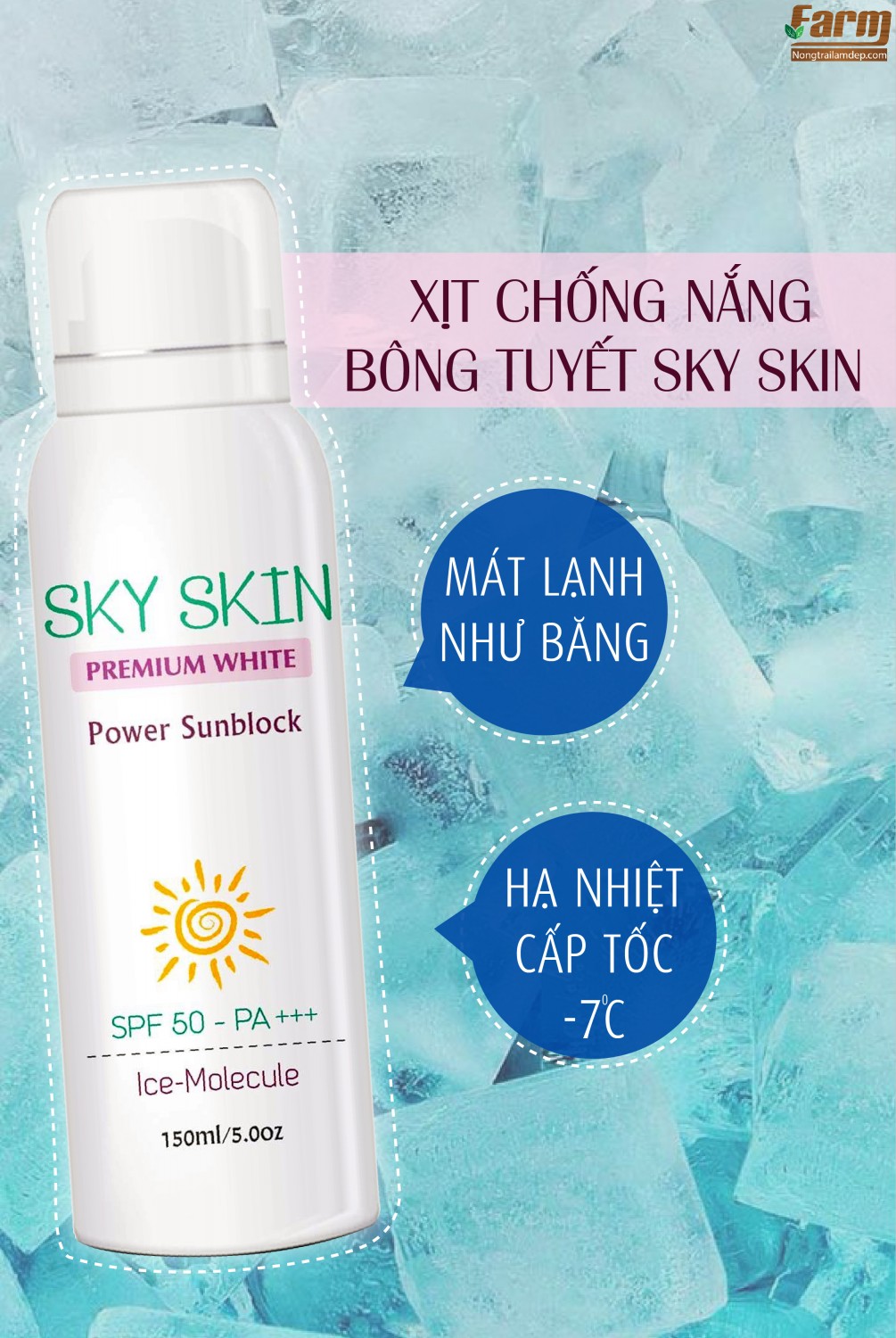 xịt chống nắng sky 