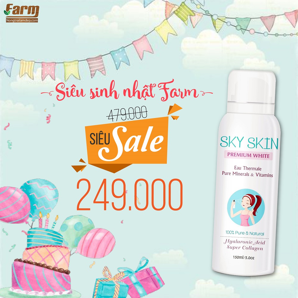 xịt khoáng sky skin 