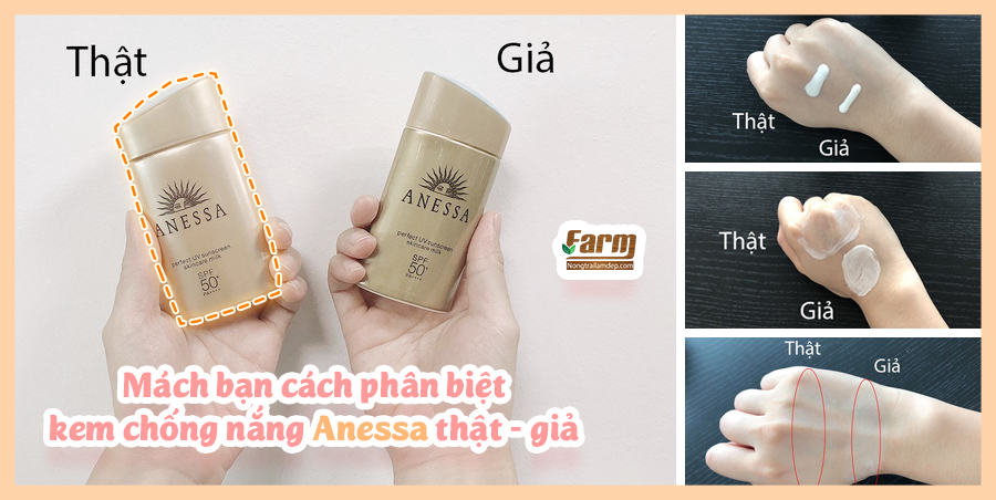 Tin nóng: Dùng thử kem chống nắng Anessa thật và giả để thấy "của rẻ đúng là của ôi"