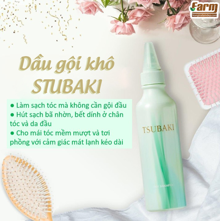 dầu gội khô tsubaki 