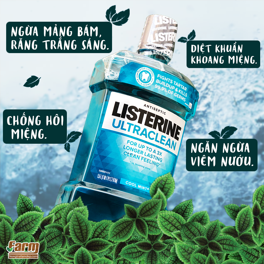 Nước súc miệng Listerine được rất nhiều người ưa chuộng hiện nay