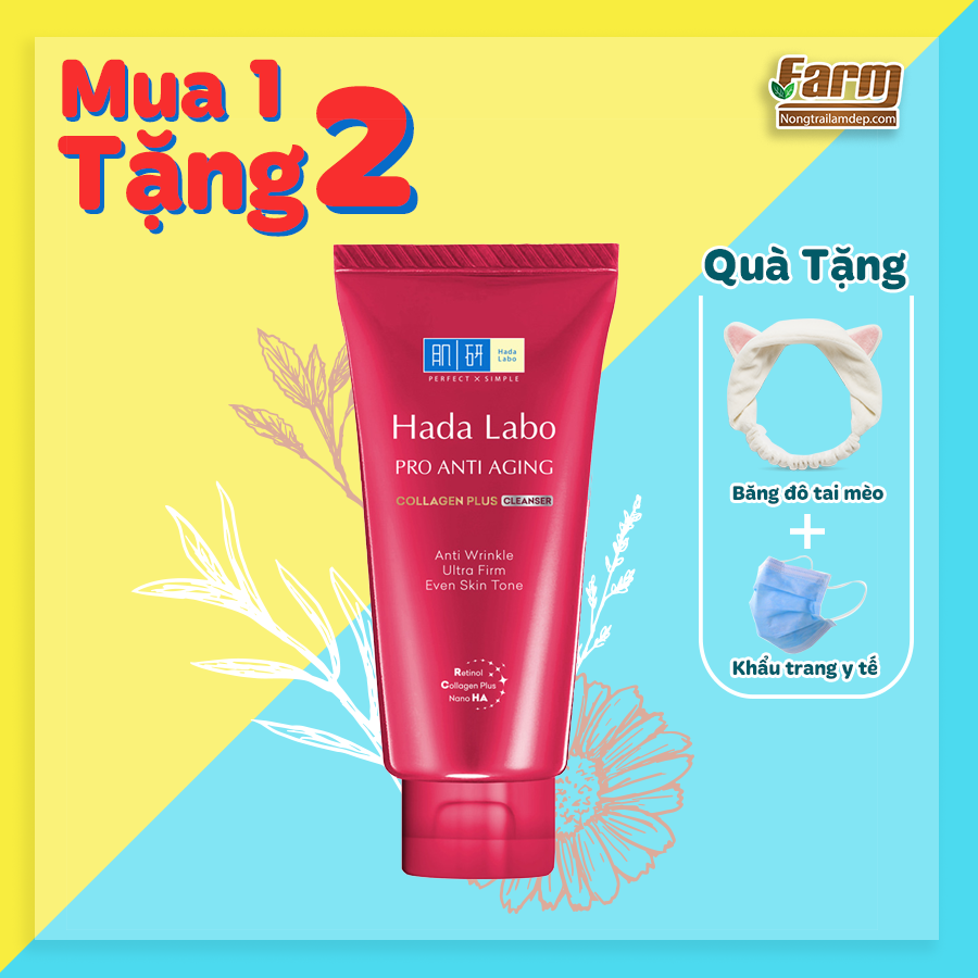 Kem Rửa Mặt Chuyên Biệt Hada Labo Pro Anti Aging