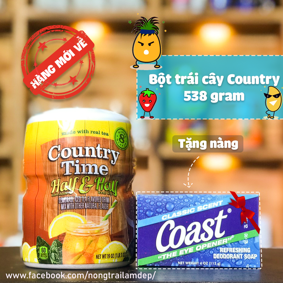 Bột Pha Nước Trái Cây Country Time 538g - USA