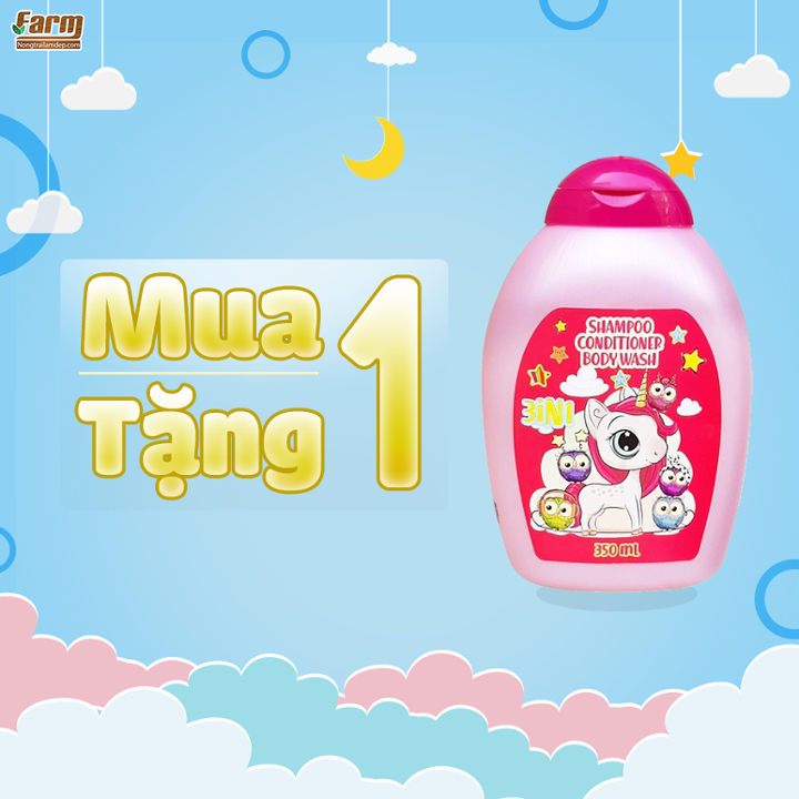 Sữa tắm gội 3 in 1 Sovicos