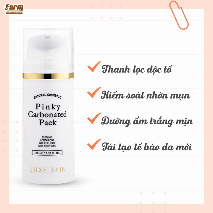 Mặt Nạ Sủi Bọt Luxe Skin là công cụ không thể thiếu trong liệu trình Skin Care