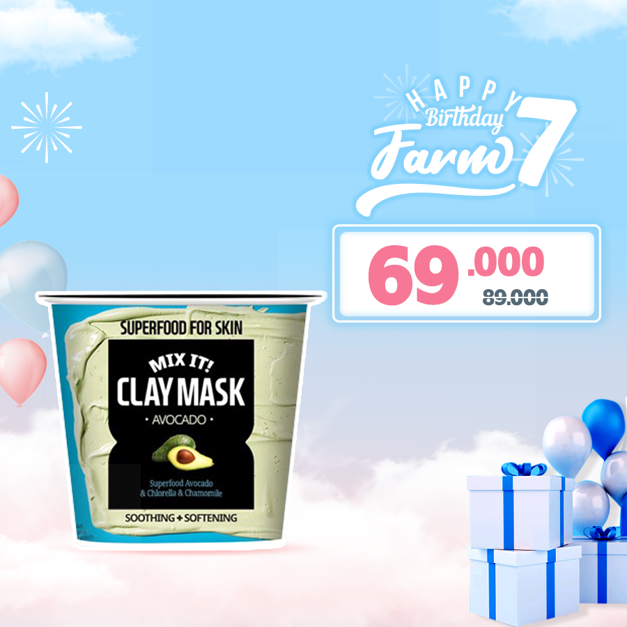 Mặt Nạ Đất Sét Farm Skin Cùng Sinh Nhật Farm Lần Thứ 7