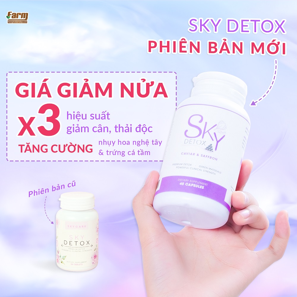 Giảm cân Sky Detox sẽ thêm khả năng làm đẹp da với phiên bản lần này​​​​​​​