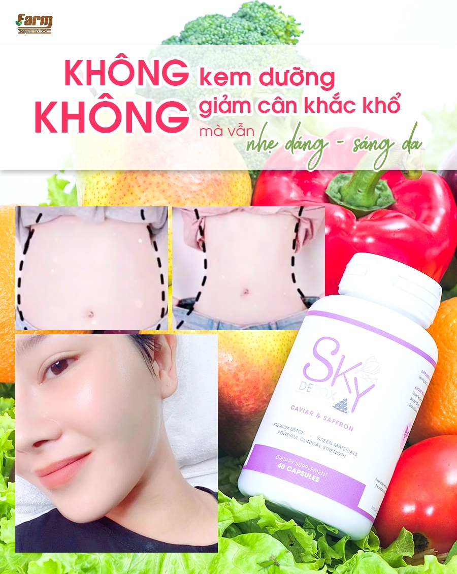 Giảm cân Sky Detox sẽ thêm khả năng làm đẹp da với phiên bản lần này