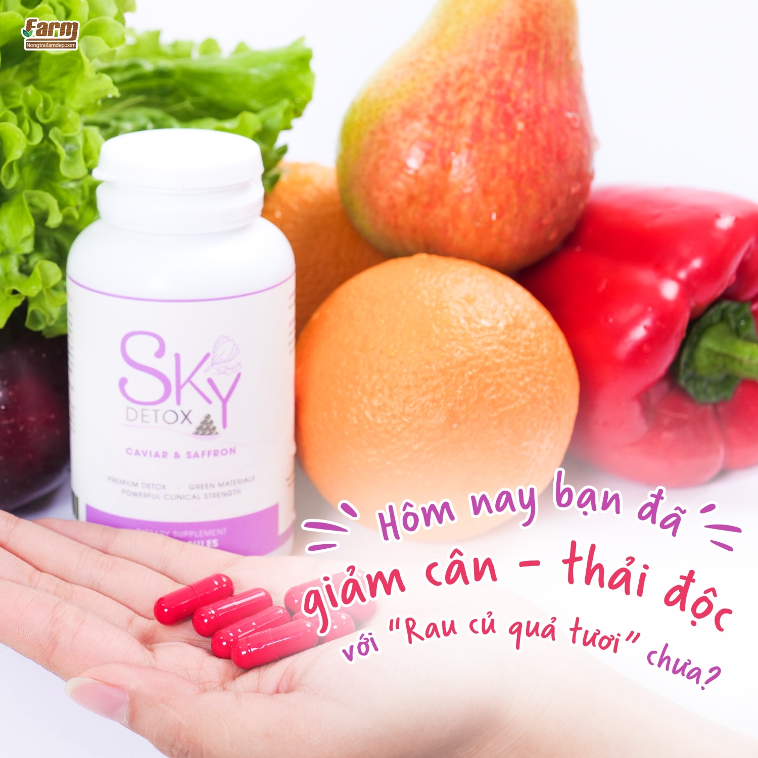 Sky Detox với khả năng giảm mỡ bụng không chỗ chê