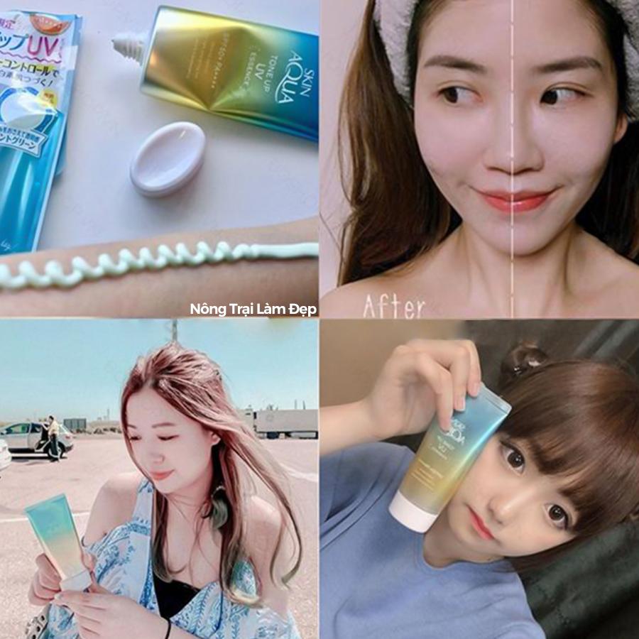 Skin Aqua Tone Up Mint Green với các khả năng bảo vệ da không thể bàn cãi