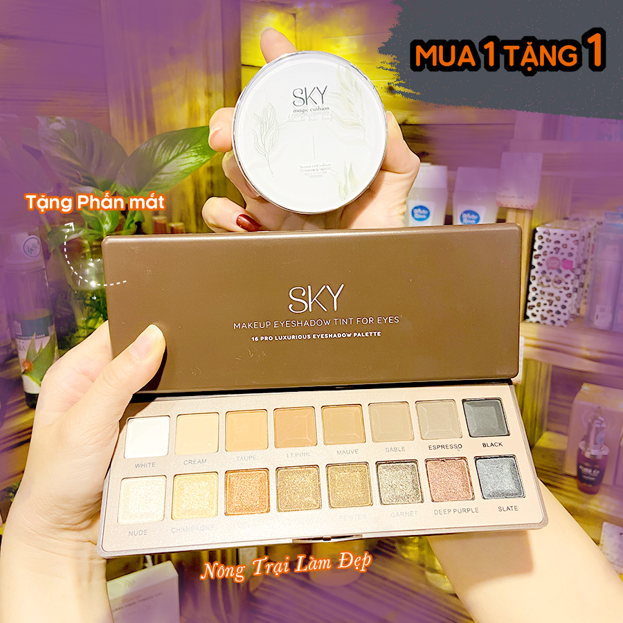 Phấn hơi sương SKY: TẶNG Set màu mắt SKY trị giá 480.000