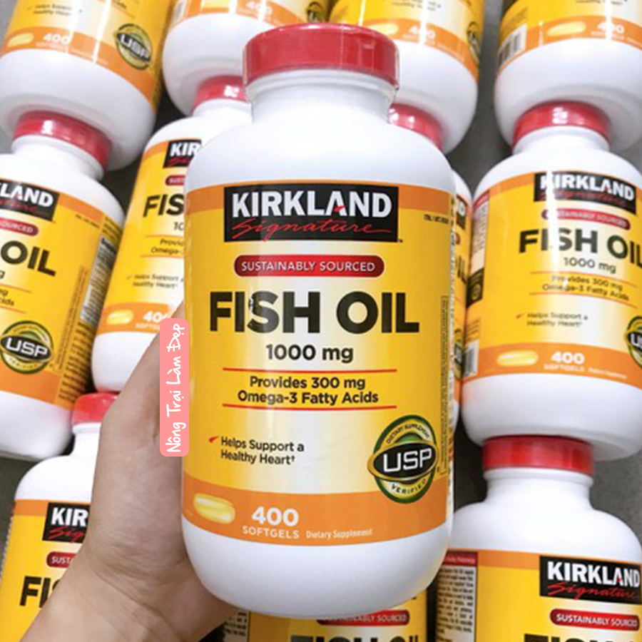 Viên dầu cá 1000mg Kirkland