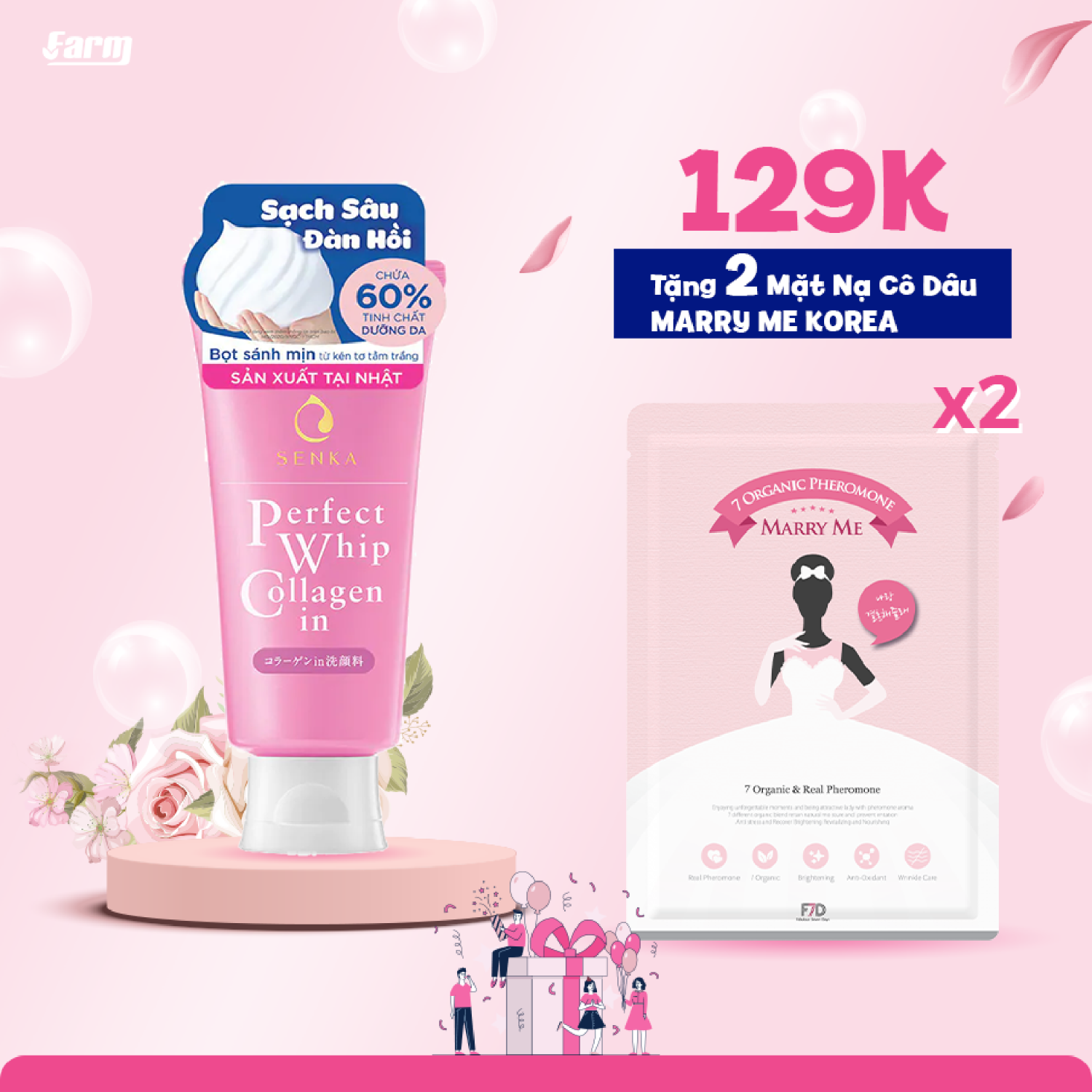 SỮA RỬA MẶT COLLAGEN SENKA