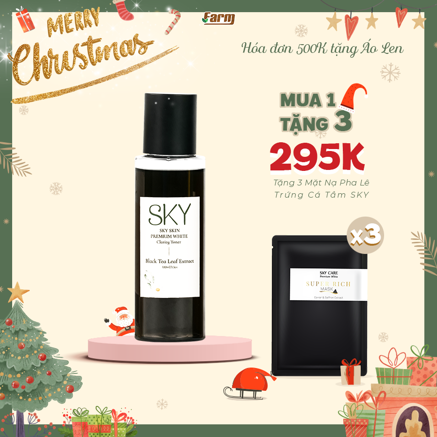 TONER TRÀ ĐEN SKY MUA 1 TẶNG 3