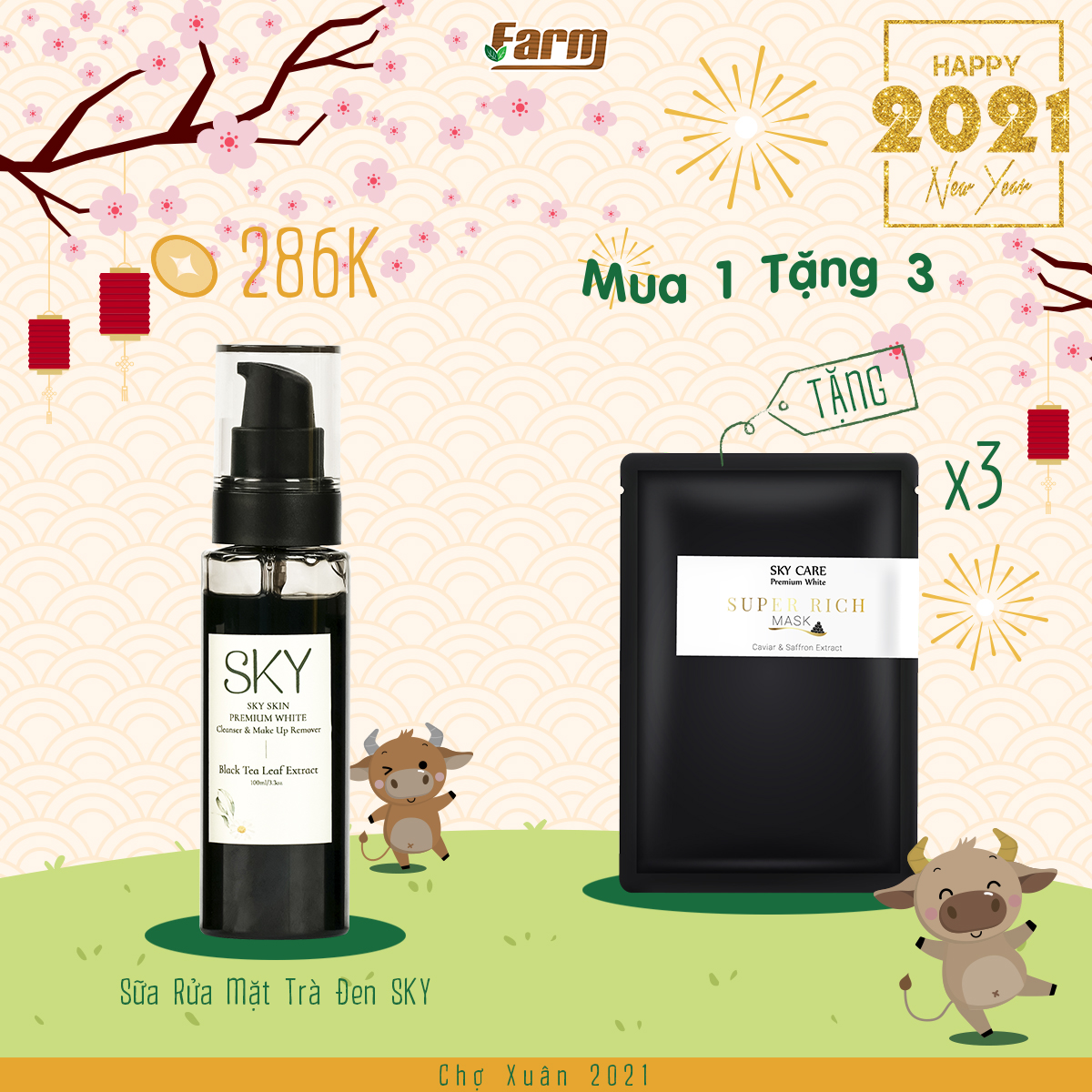 Sữa rửa mặt Trà đen SKY