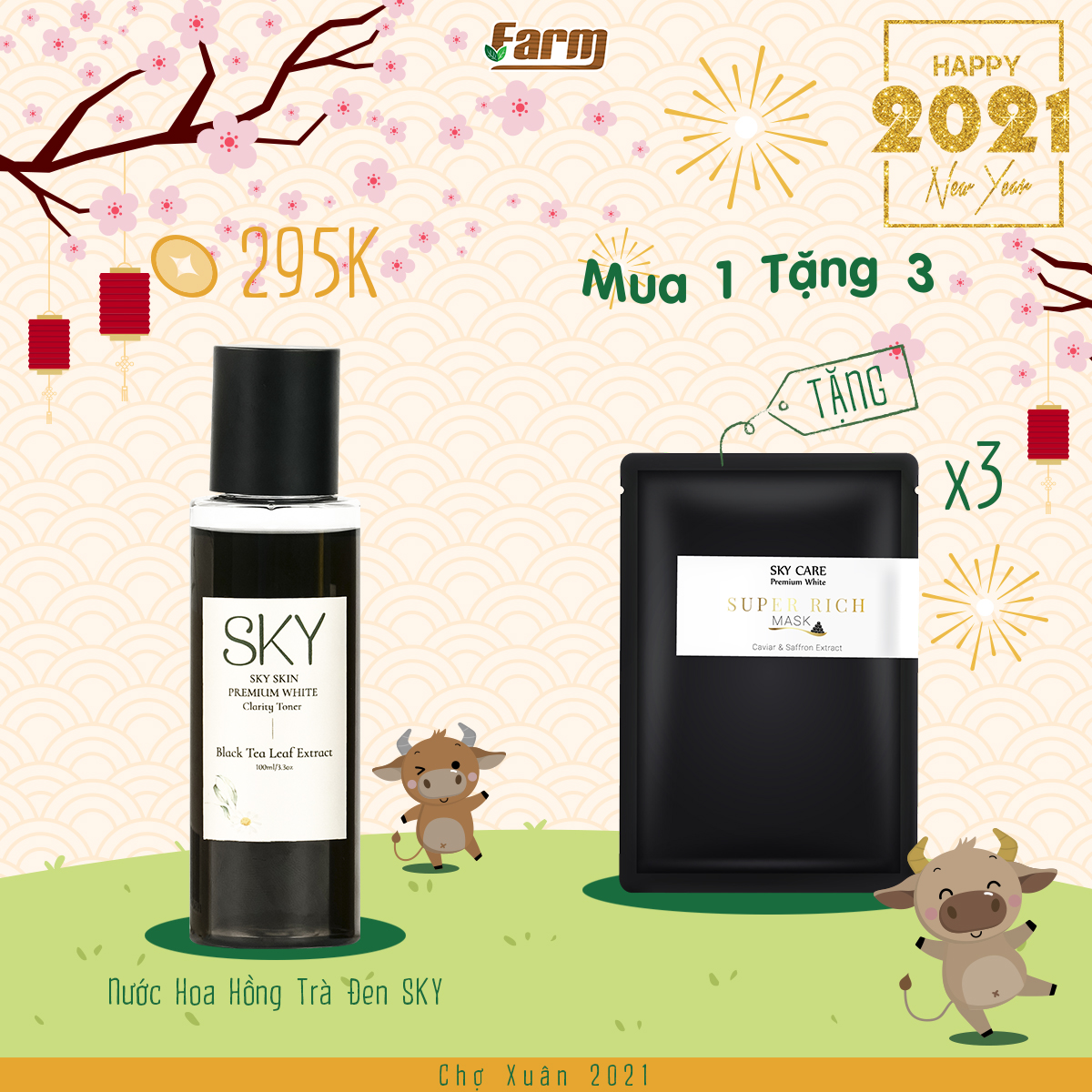 Toner Trà đen SKY