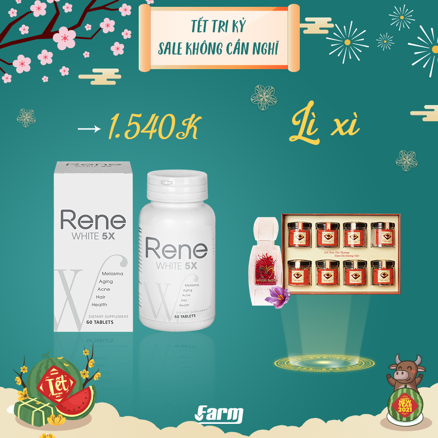 Viên uống trắng da Rene 