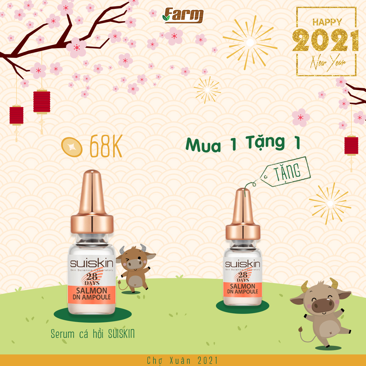 Serum Cá hồi MUA 1 TẶNG 1