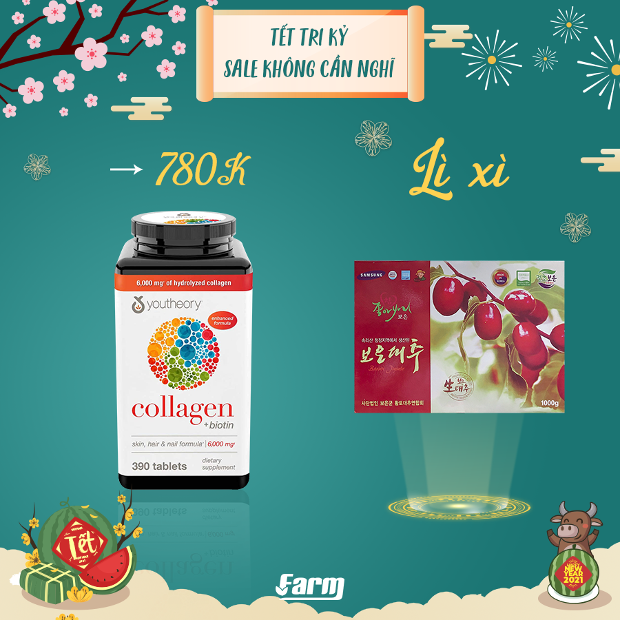 Collagen Youtheory 390 viên 