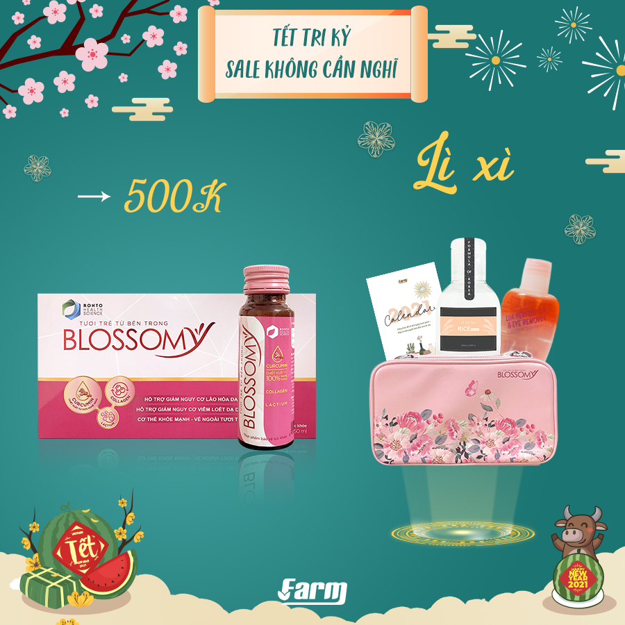 Nước Uống Đẹp Da Collagen Blossomy 