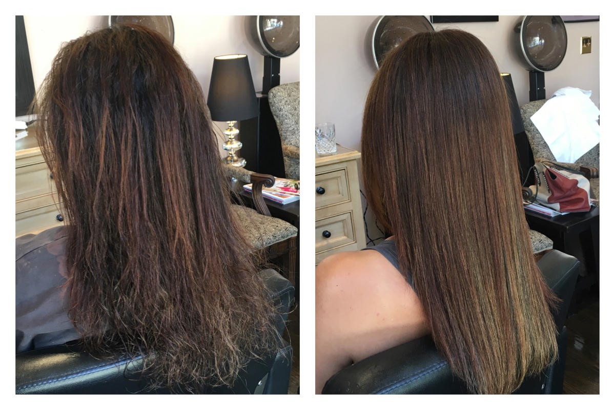 tóc thiếu keratin