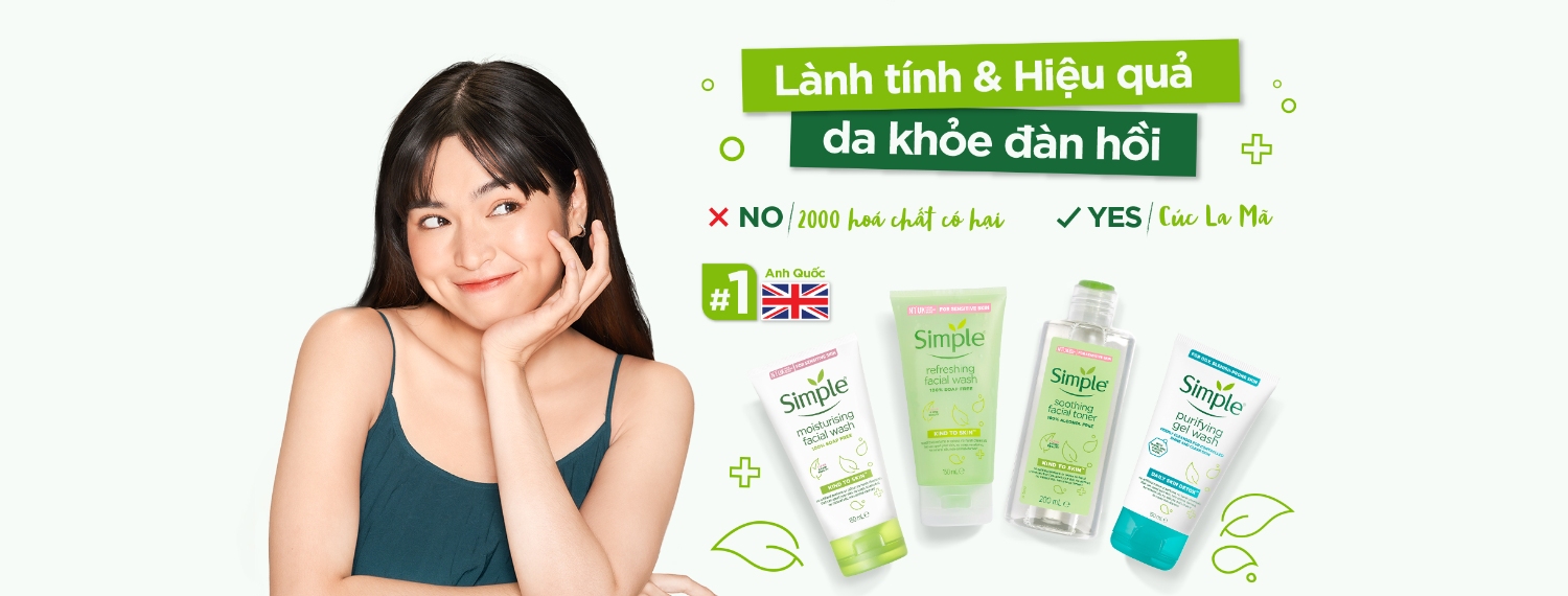 Review từ bao bì đến chất lượng bộ dưỡng da Simple cho Nàng đây