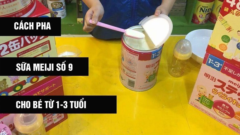 Sữa Meiji Nhật có tốt không và cách pha sữa Meiji 1~3 đúng cách?