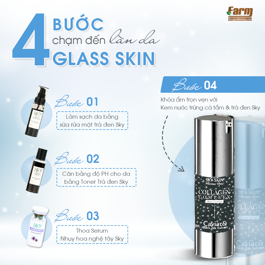 Kem Nước Trứng Cá Tầm & Trà Đen SKY