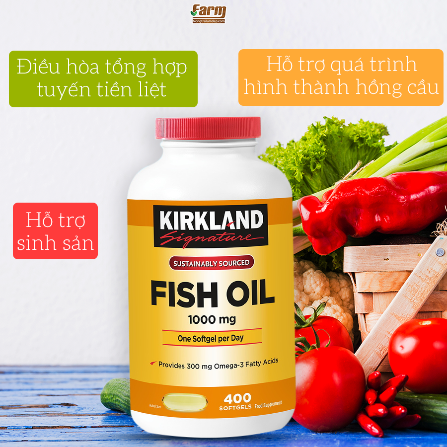 Viên uống dầu cad Kirkland 1