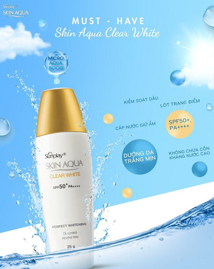 Kem Chống Nắng Skin Aqua Clear White 25g 
