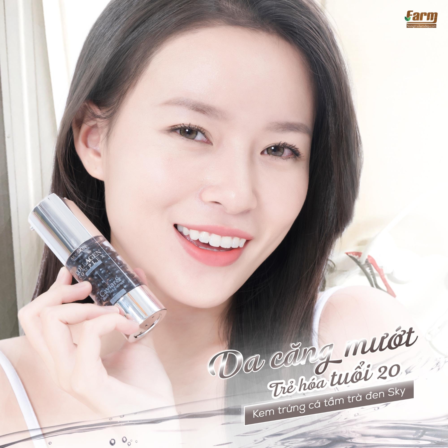 kem cá tầm trà đen Sky