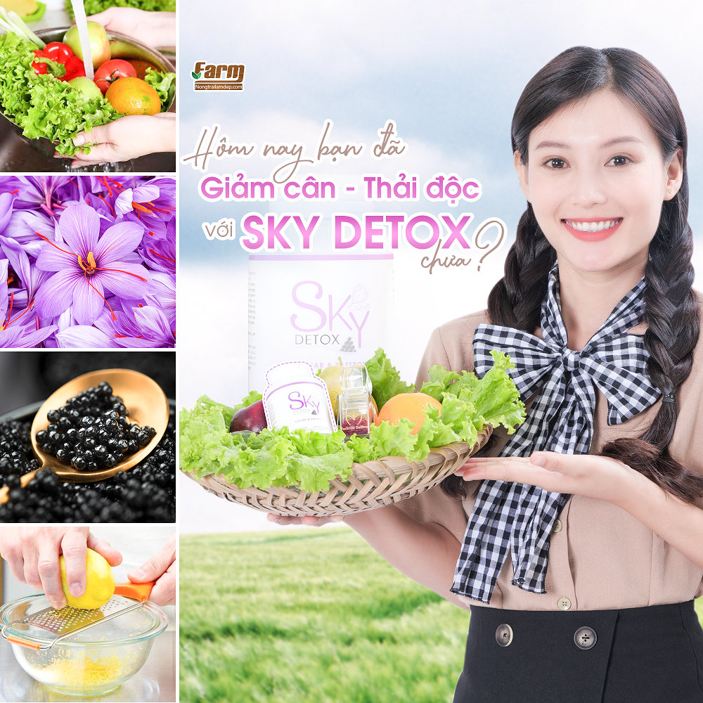  - Viên uống giảm cân và thải độc SKY DETOX