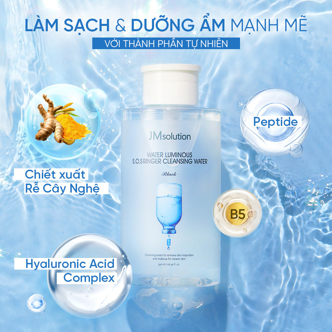 Nước Tẩy Trang JMsolution Làm Sạch, Bổ Sung Độ Ẩm 850ml