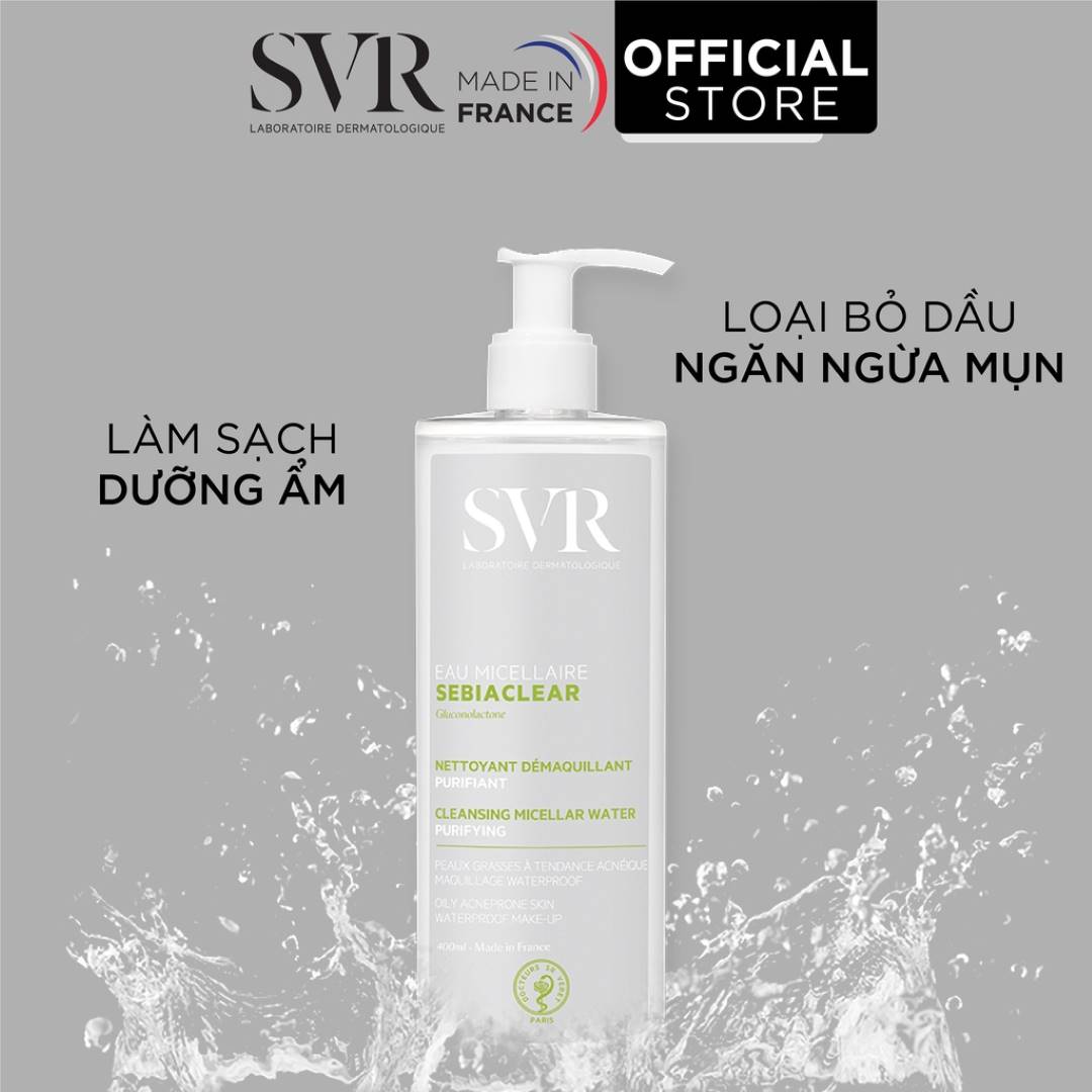 Nước Tẩy Trang Loại Bỏ Dầu Nhờn SVR Sebiaclear Eau Micellaire 400ml