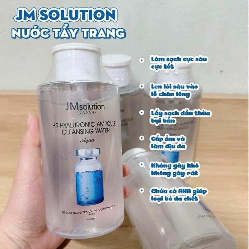 Nước Tẩy Trang JMsolution Làm Sạch, Bổ Sung Độ Ẩm 850ml