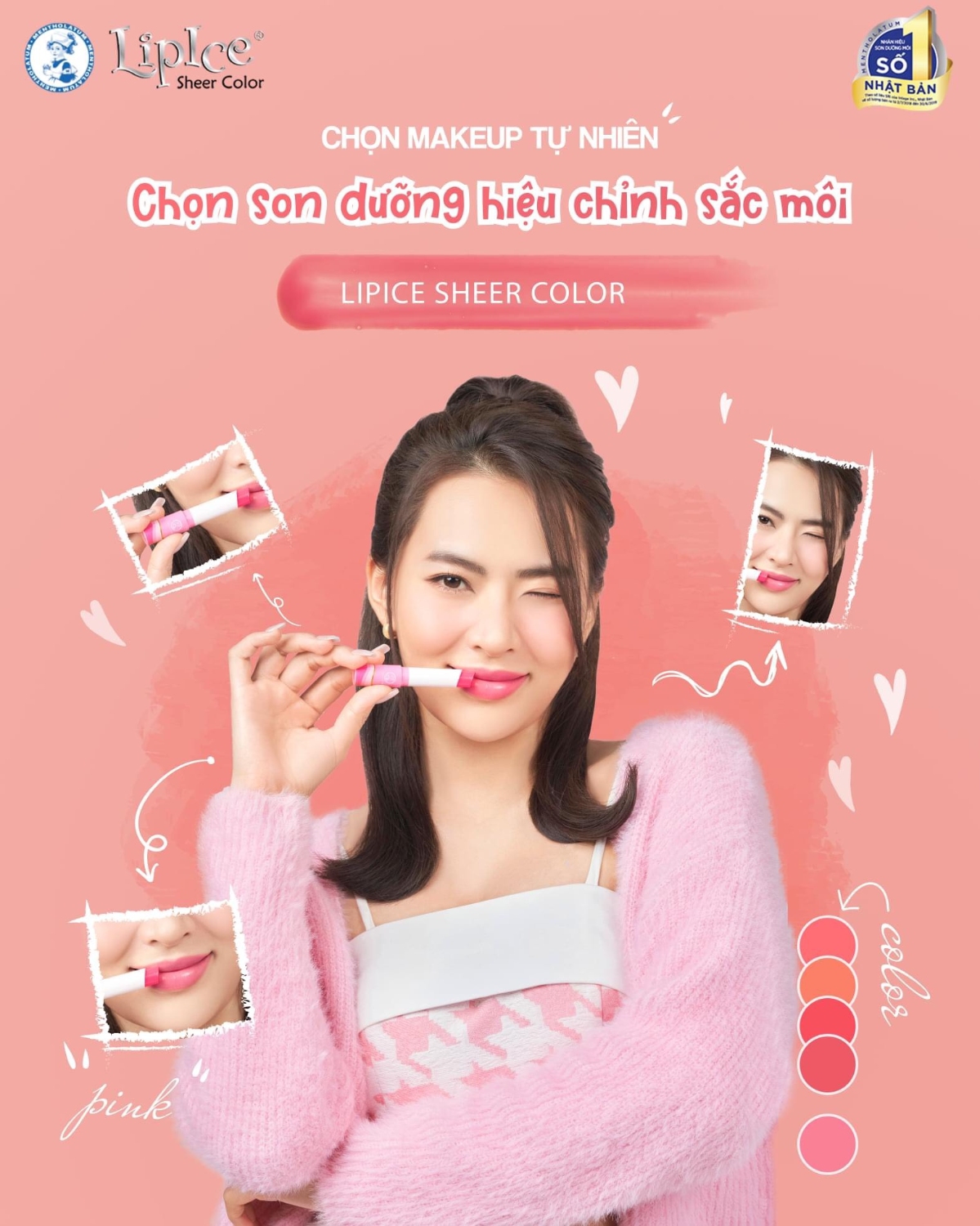 Son Dưỡng Có Màu Hiệu Chỉnh Sắc Môi Tự Nhiên LipIce Sheer Color