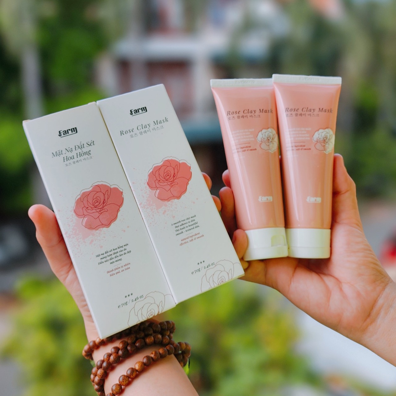 Mặt Nạ Đất Sét Hoa Hồng 70g