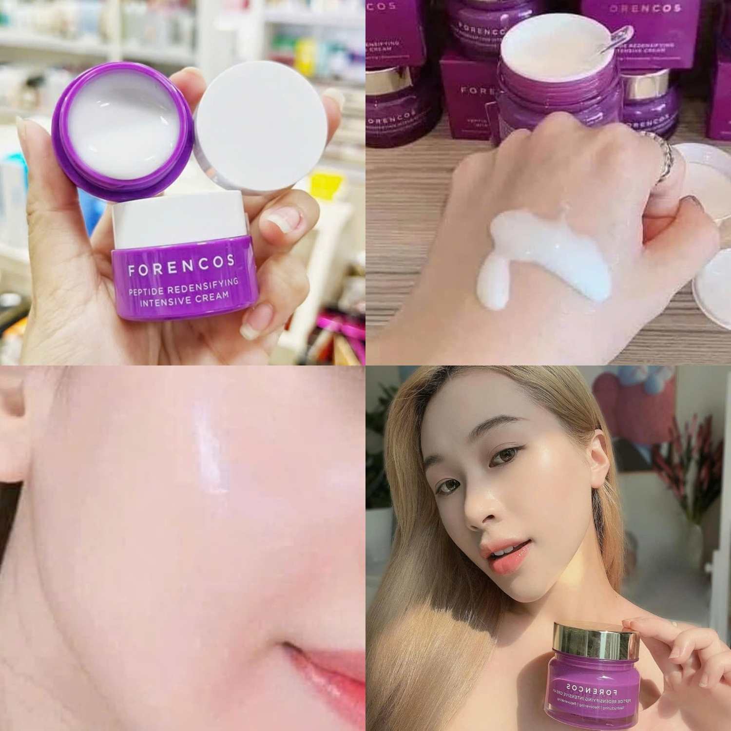 Kem Dưỡng Trắng Da Ban Đêm Forencos Peptide Redensifying Intensive Cream 10ml