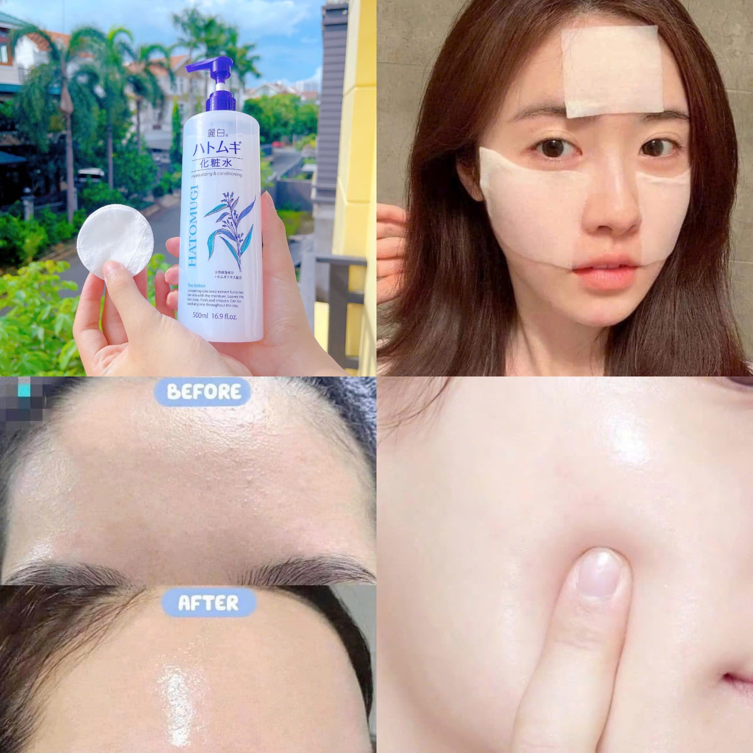 Nước Dưỡng Ẩm Và Làm Sáng Da Hatomugi 500ml